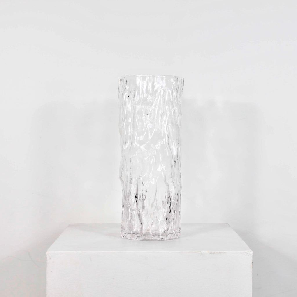 Vase transparent écorce DEBEAULIEU