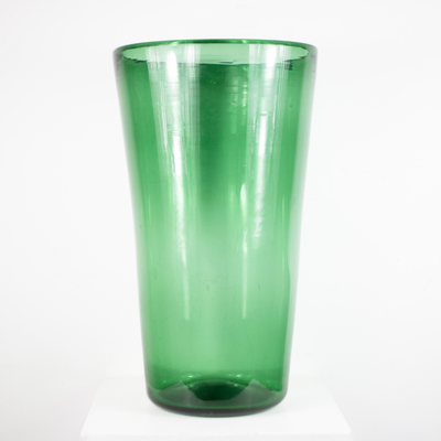 Grand vase verre soufflé DEBEAULIEU