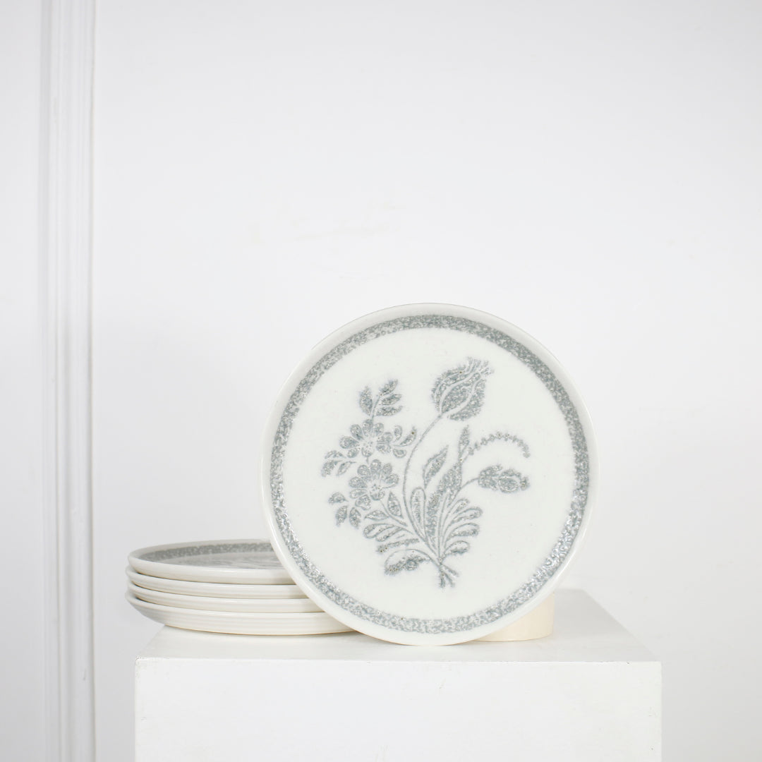 Assiettes Vintage Fleuries DEBEAULIEU PARIS