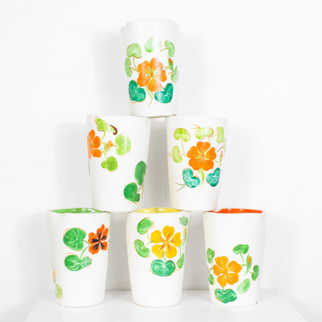 6 Gobelets VALLAURIS Capucine DEBEAULIEU