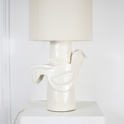 Lampe Oiseau Blanche DEBEAULIEU PARIS