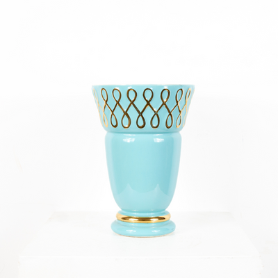 vase turquoise DEBEAULIEU