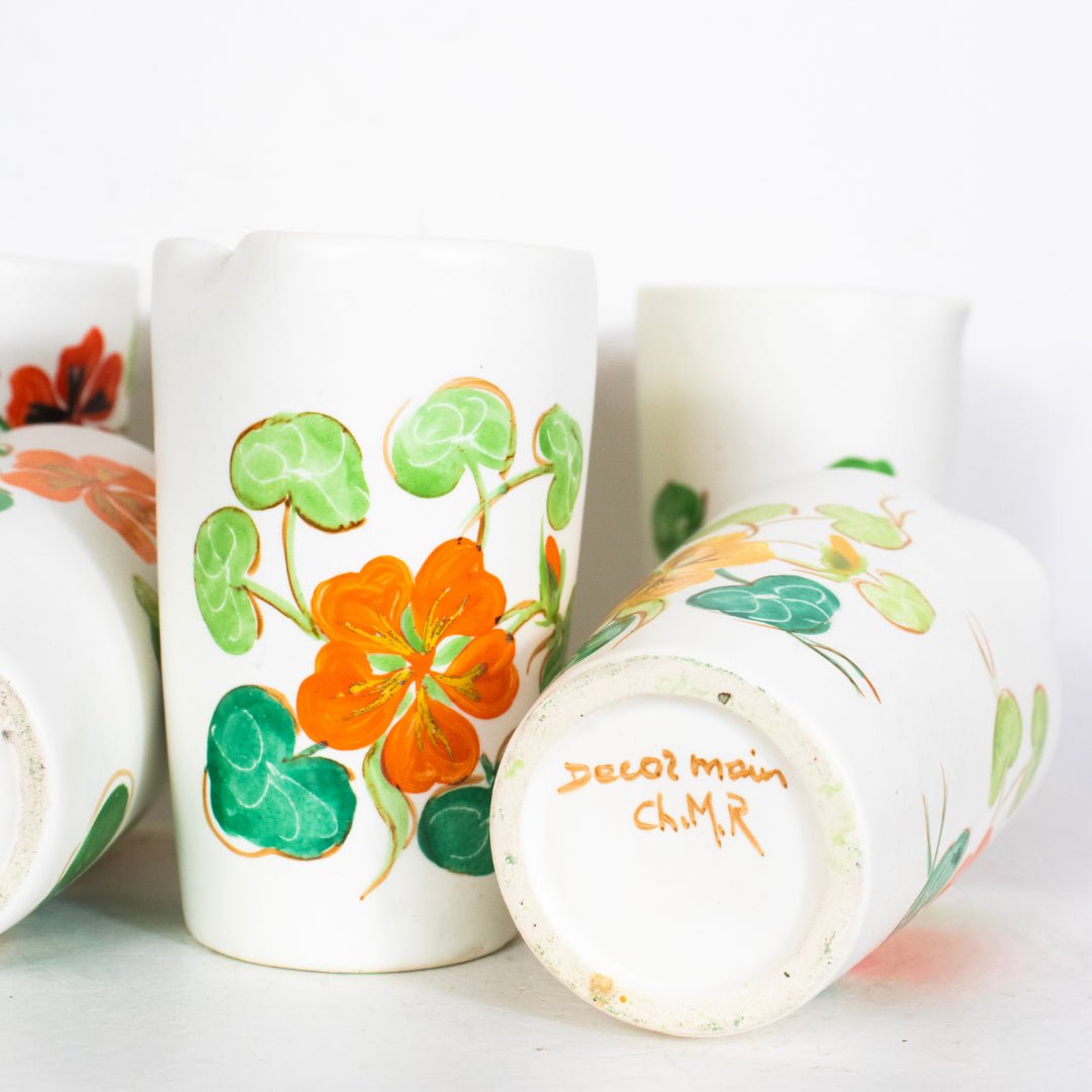 6 Gobelets VALLAURIS Capucine DEBEAULIEU