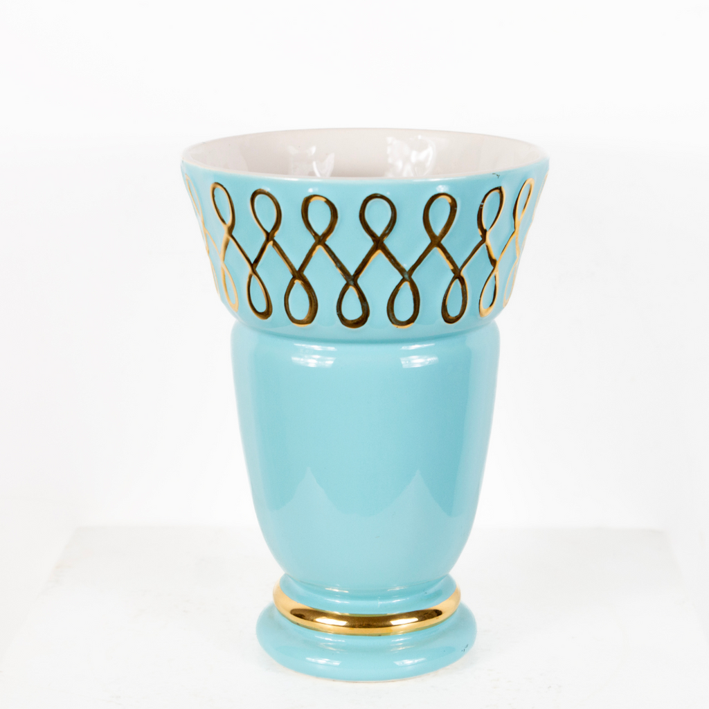 vase turquoise DEBEAULIEU