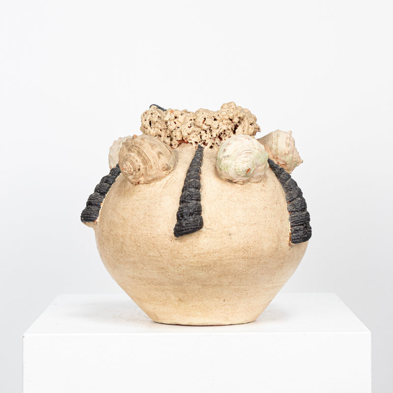 Vase Brutaliste Coquillage DEBEAULIEU