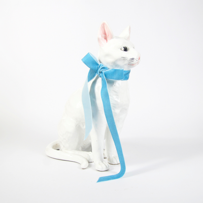 Sculpture Chat Blanc DEBEAULIEU