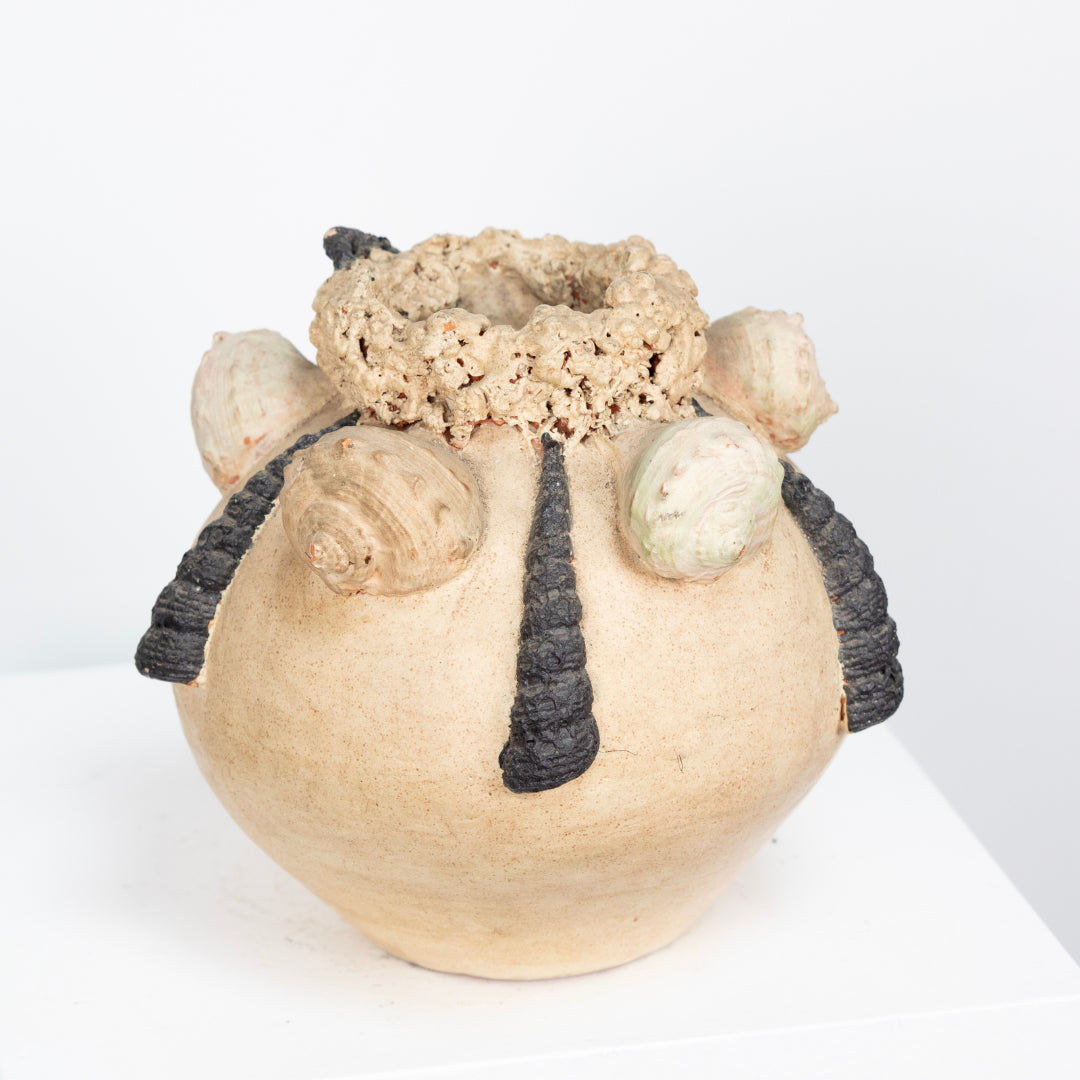 Vase Brutaliste Coquillage DEBEAULIEU