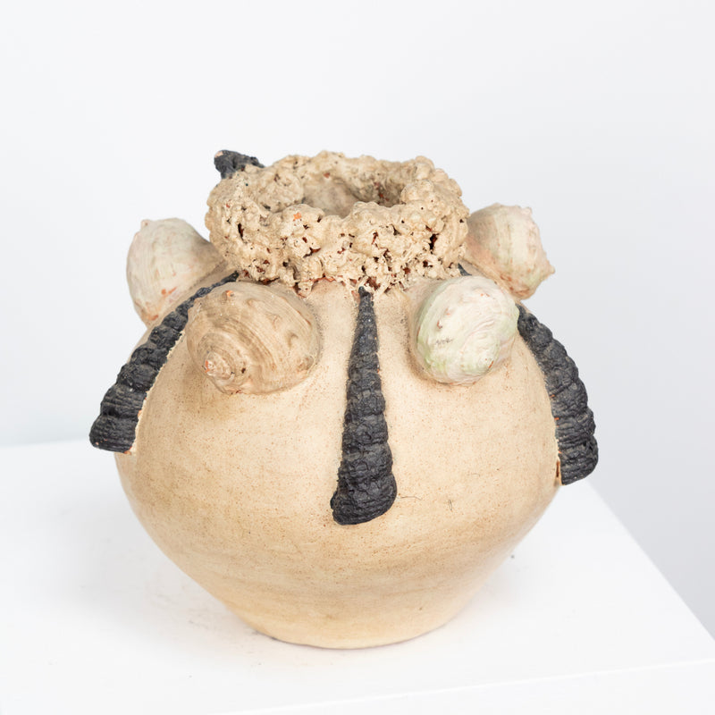 Vase Brutaliste Coquillage DEBEAULIEU