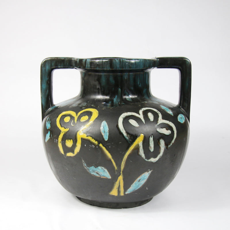 Vase au décor floral DEBEAULIEU PARIS