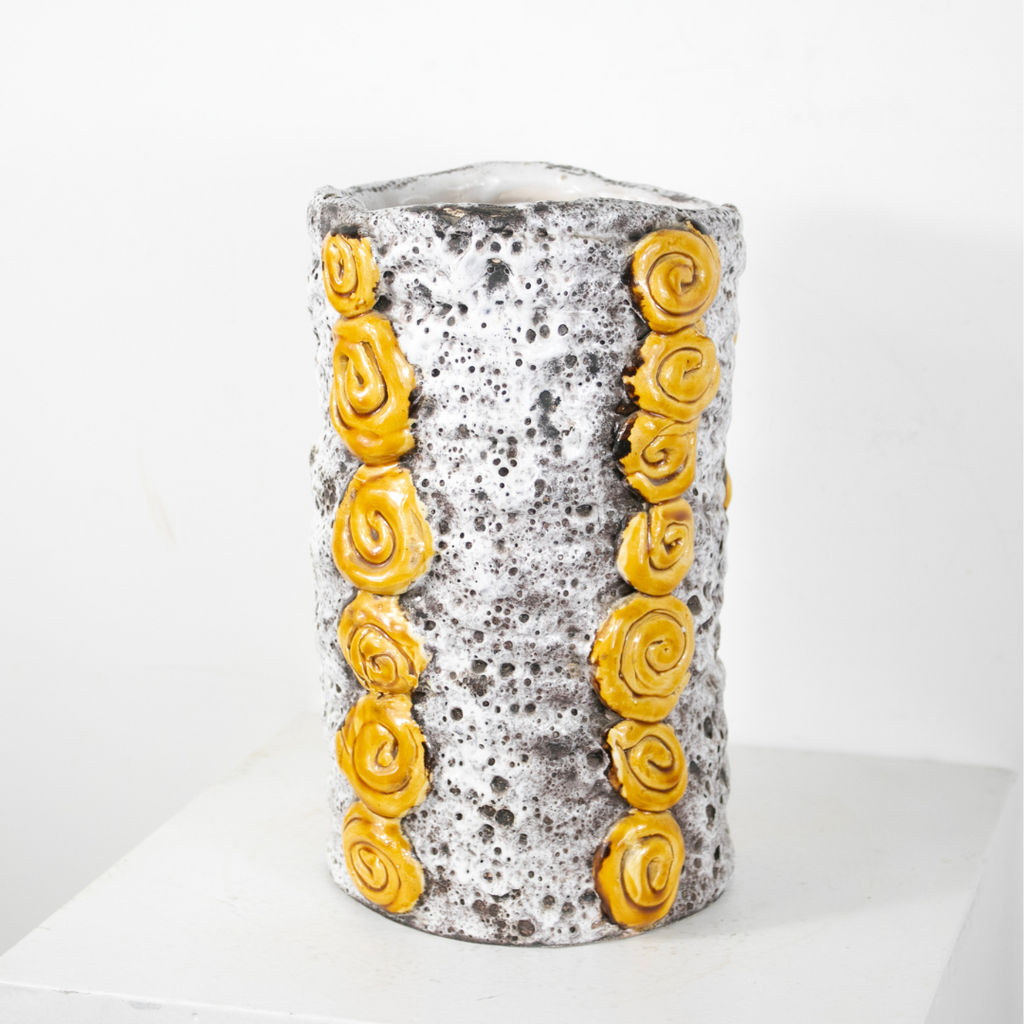 Vase fat lave spirale DEBEAULIEU