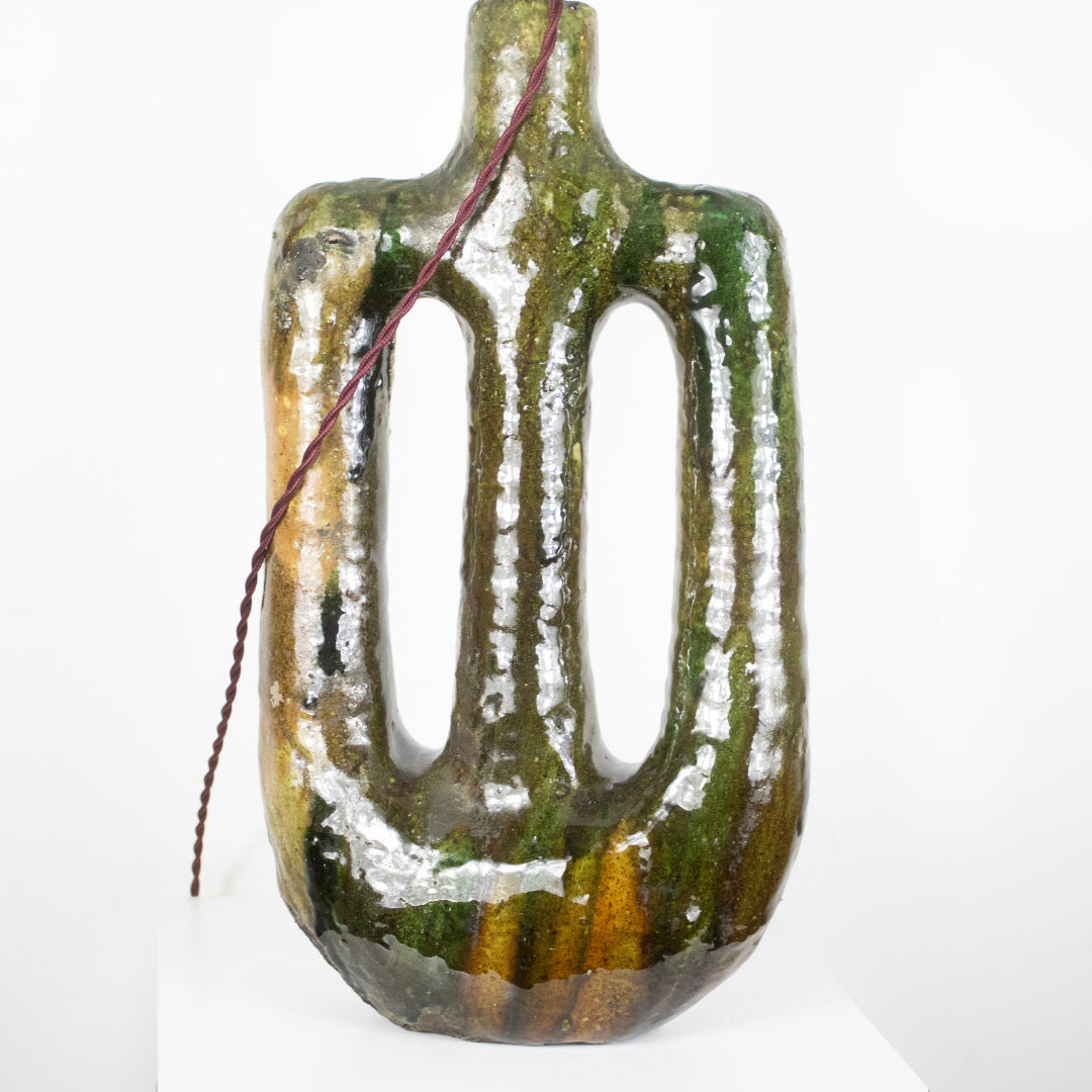 Lampe céramique Vert DEBEAULIEU