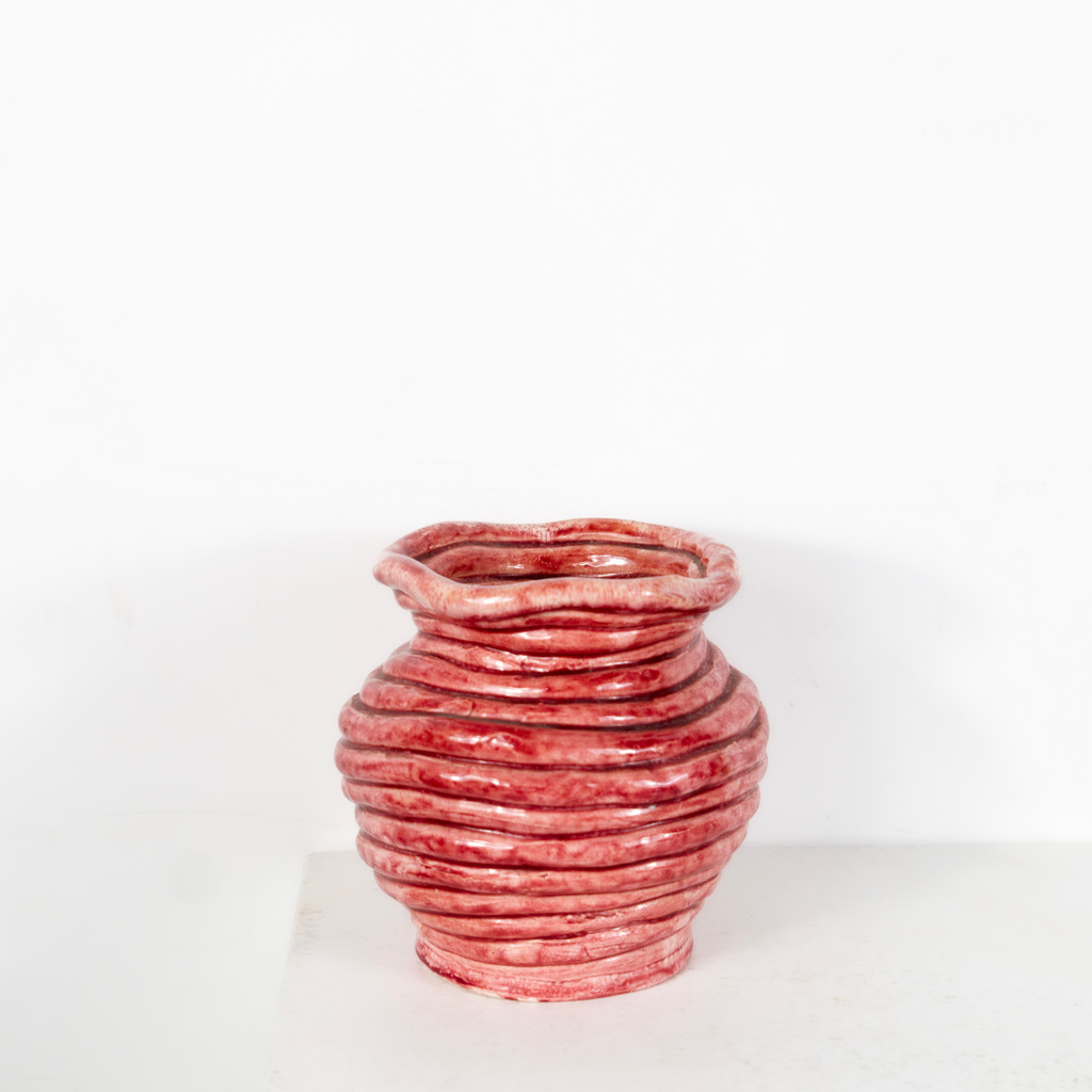 Vase rose DEBEAULIEU
