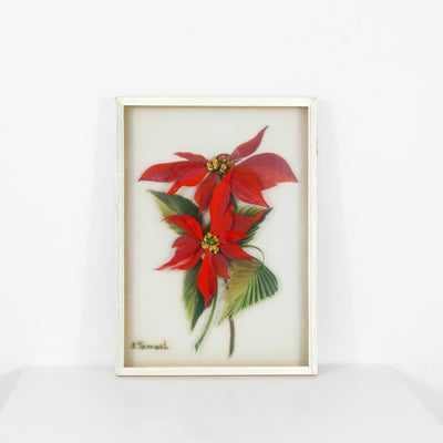 Tableau Poinsettia DEBEAULIEU PARIS