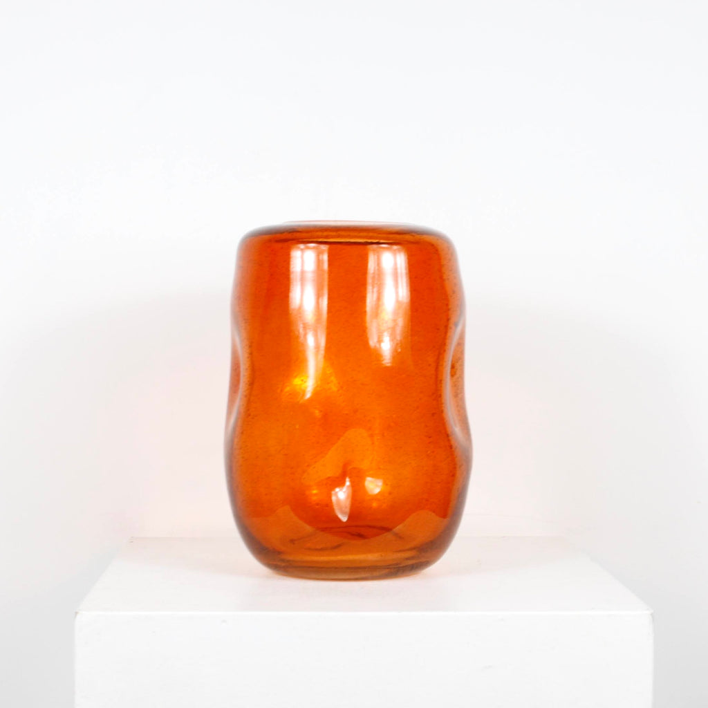 Vase en verre bullé DEBEAULIEU PARIS