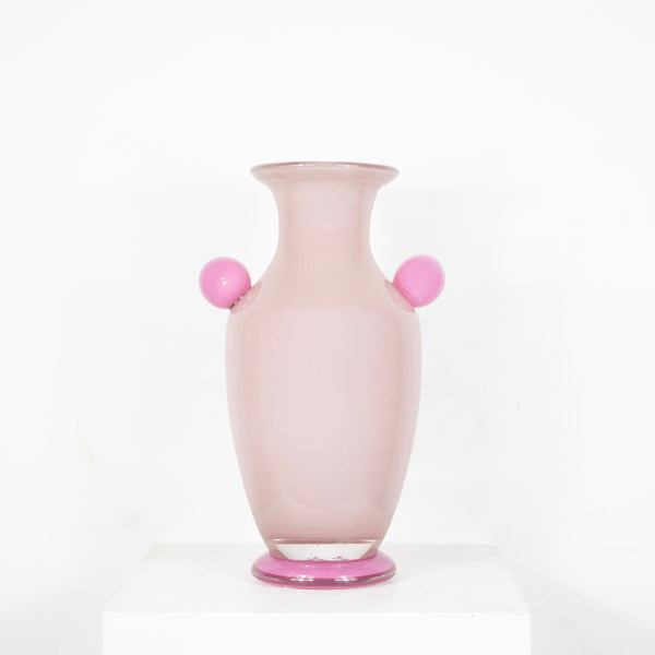 Vase balustre en verre soufflé DEBEAULIEU