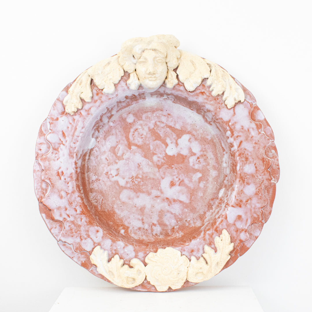 Coupe Terre Cuite Visage Art Nouveau DEBEAULIEU