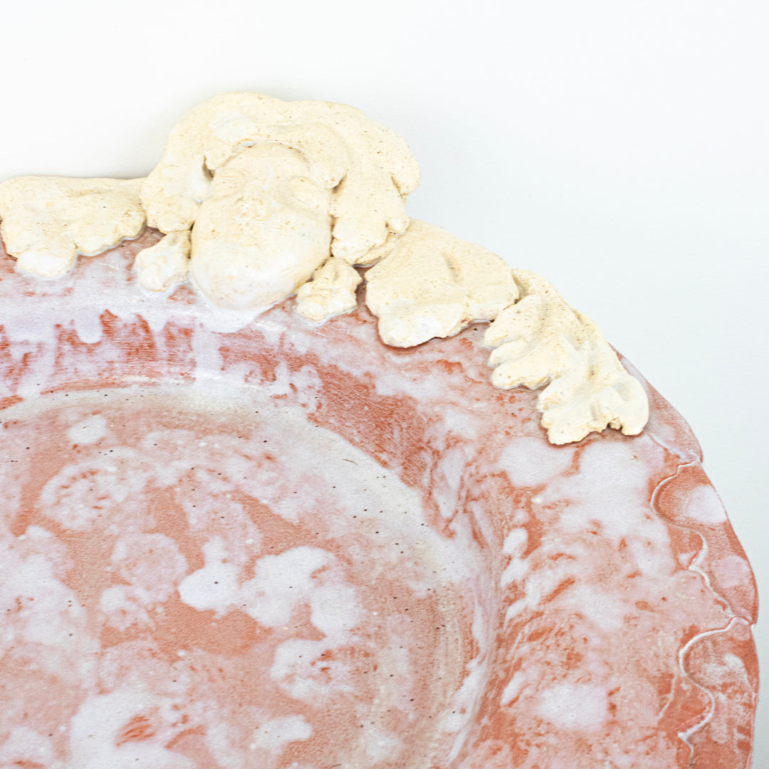 Coupe Terre Cuite Visage Art Nouveau DEBEAULIEU