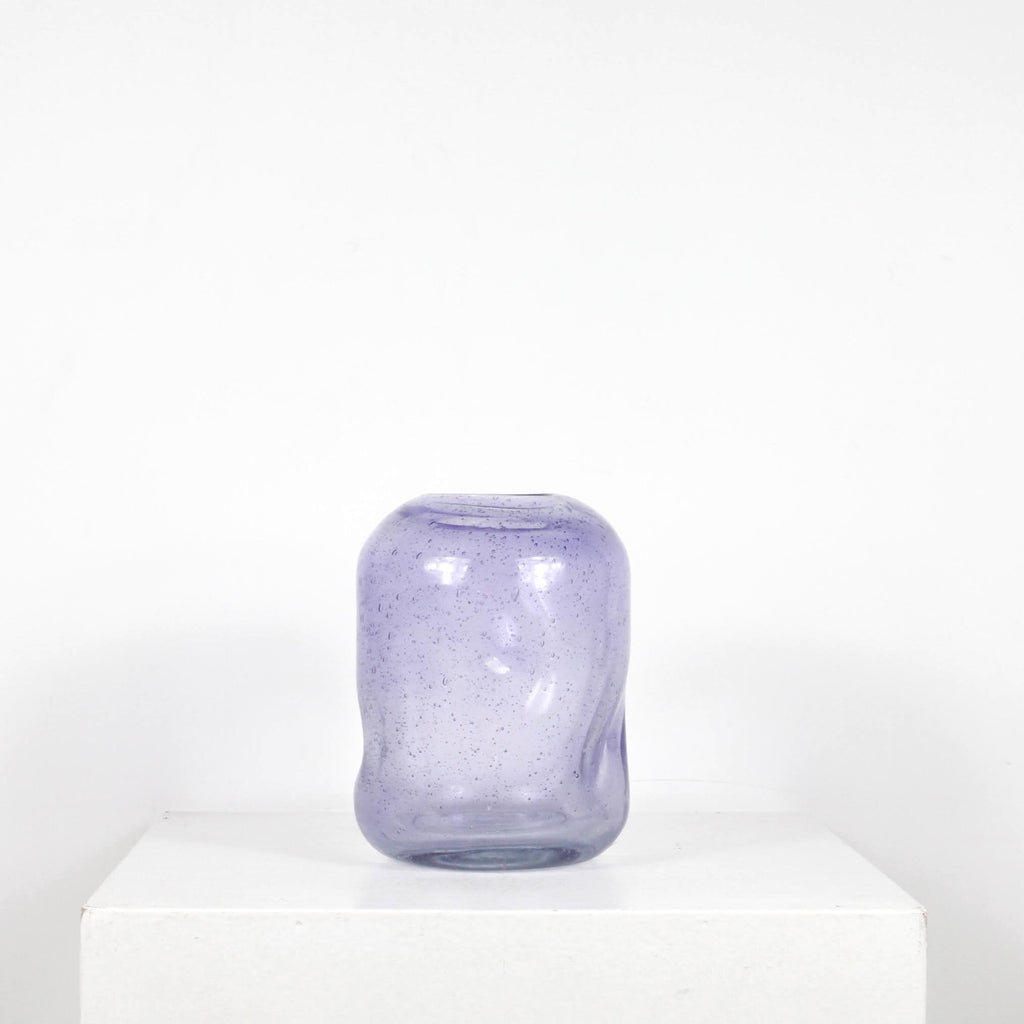 Vase en verre bullé DEBEAULIEU PARIS