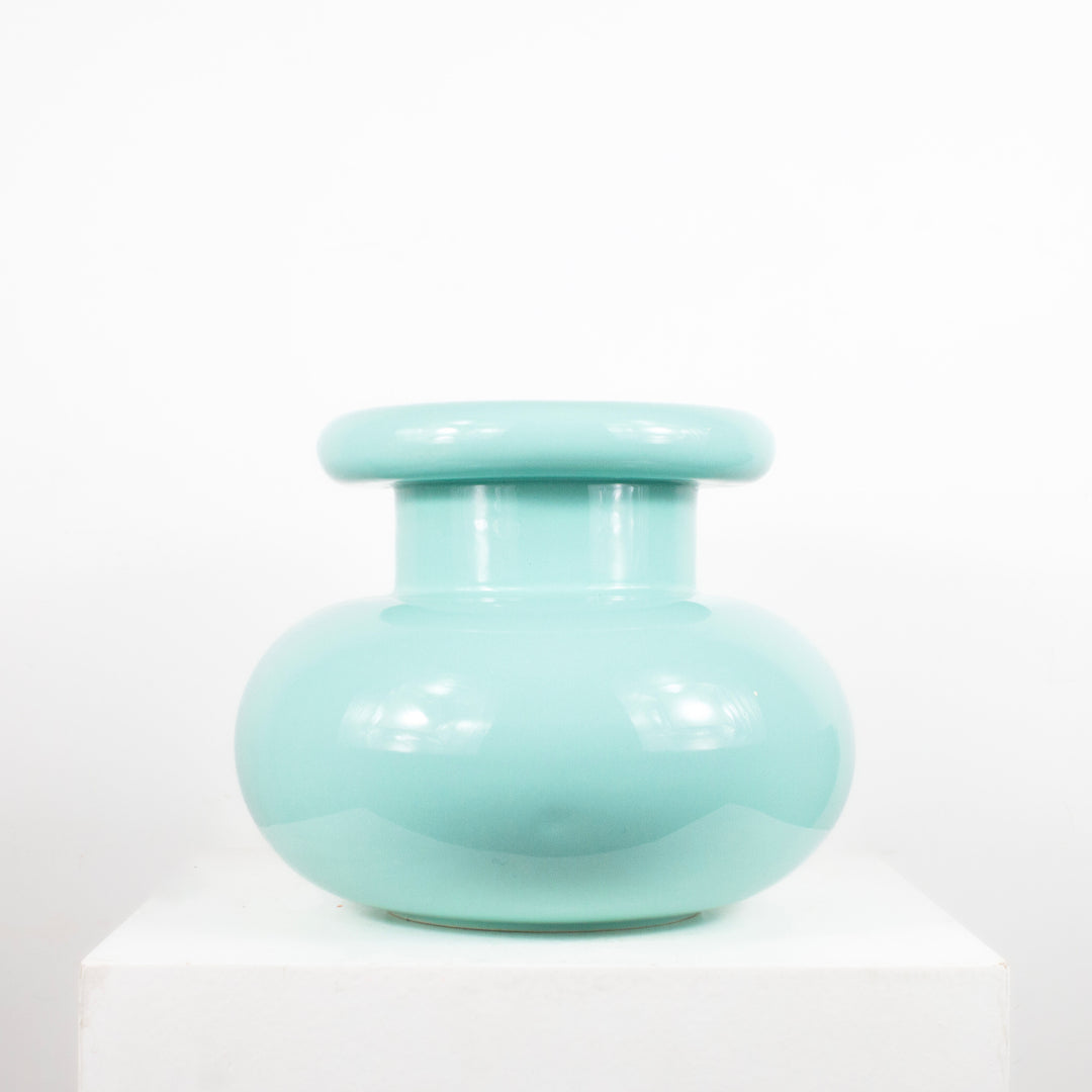 Vase turquoise DEBEAULIEU