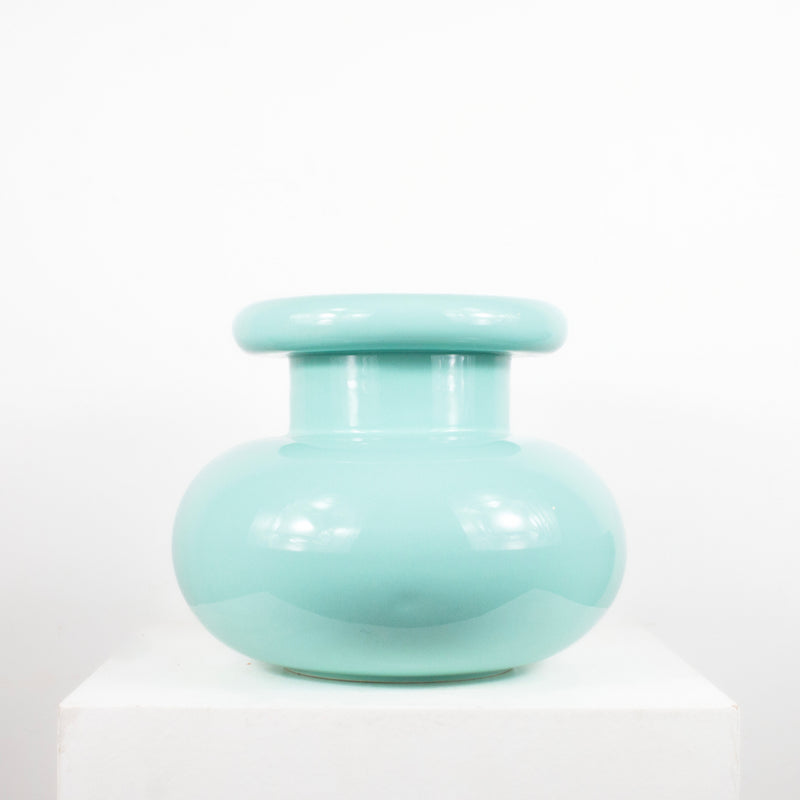 Vase turquoise DEBEAULIEU