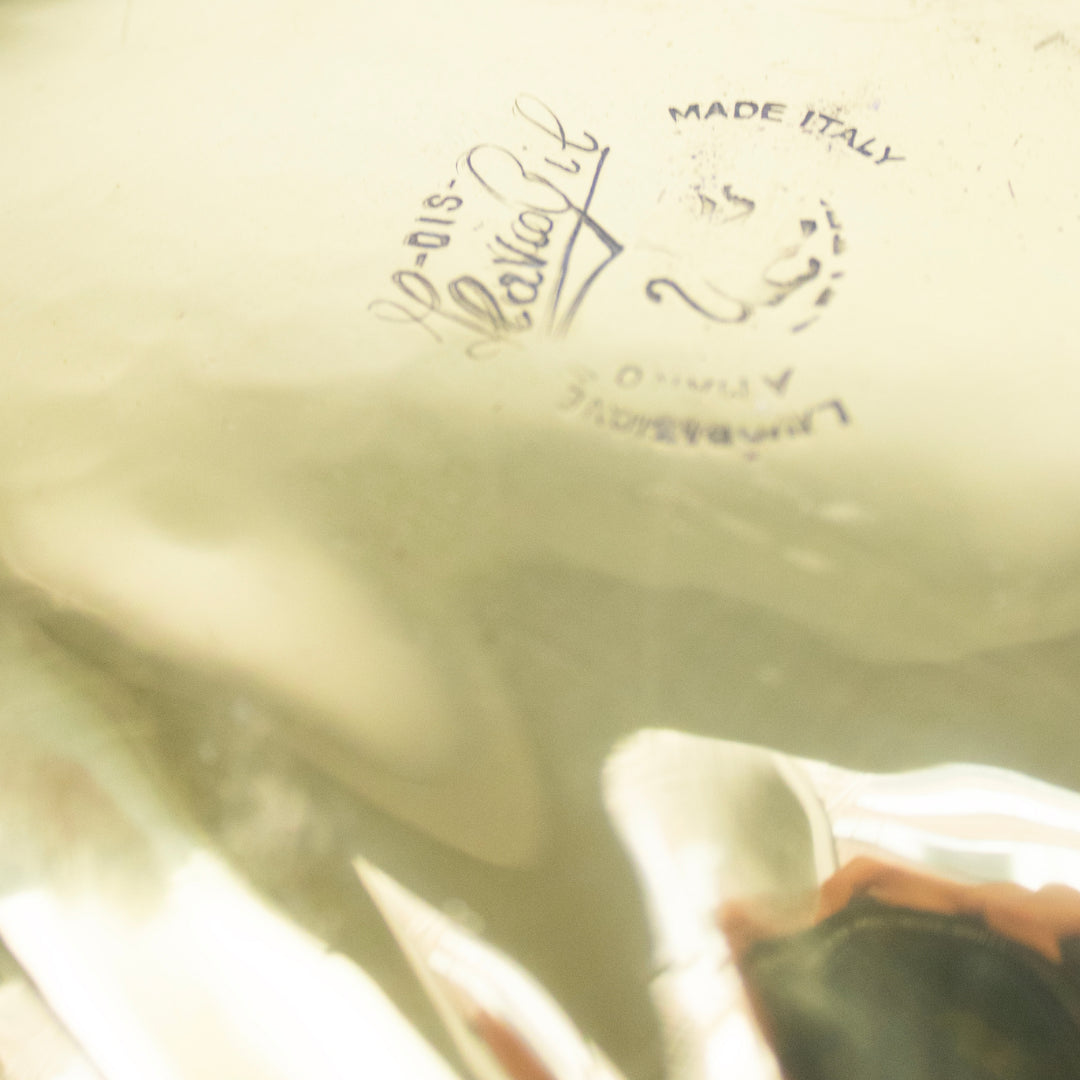 Coupe feuille dorée, signé Italien Flavio Gil DEBEAULIEU