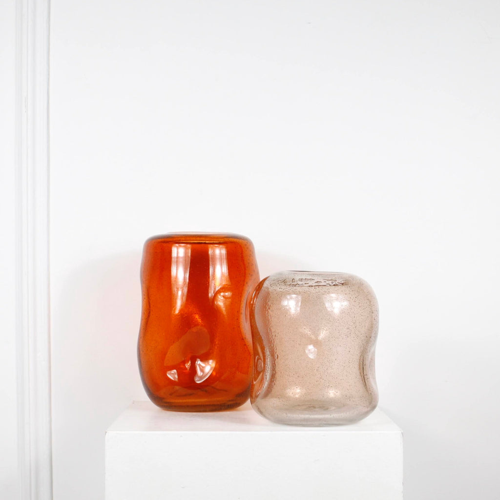 Vase en verre bullé DEBEAULIEU PARIS