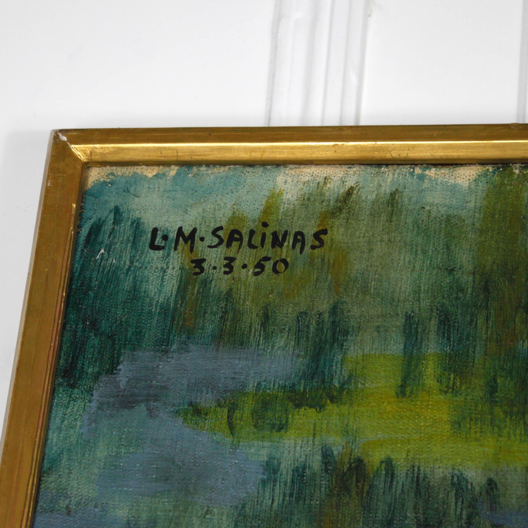 Huile sur toile LAURENT MARCEL SALINAS DEBEAULIEU PARIS