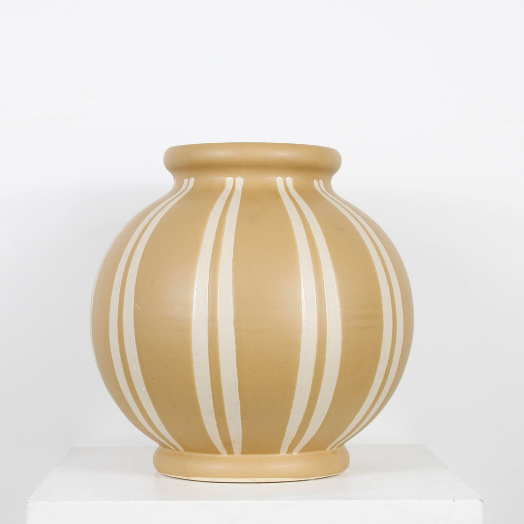 Vase rayé en céramique DEBEAULIEU PARIS