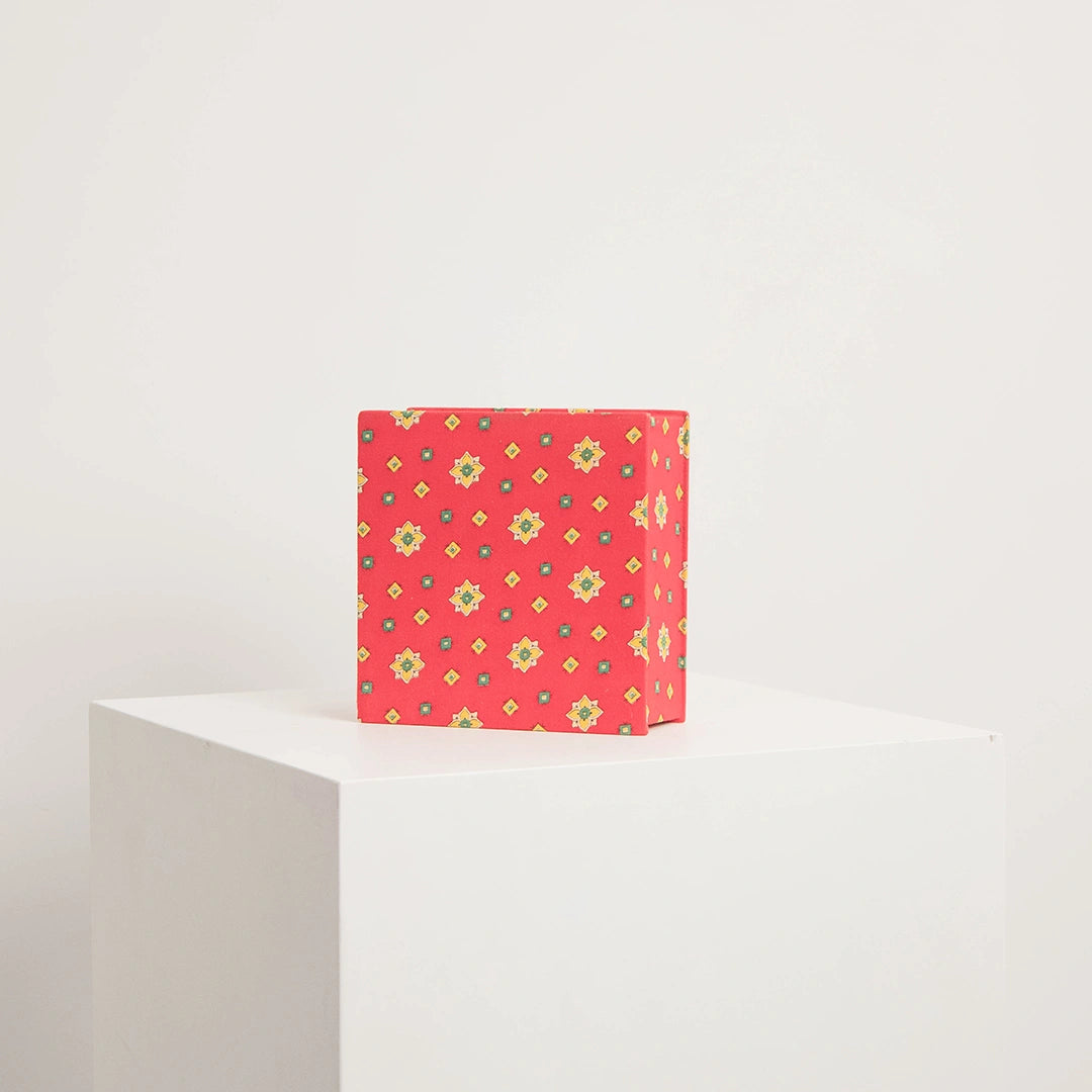 Boîte Tissu Rouge à Motifs DEBEAULIEU