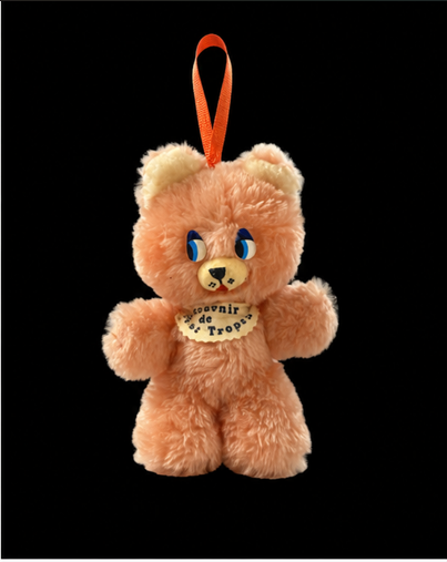 Peluche ourson rose "saint tropez" DEBEAULIEU