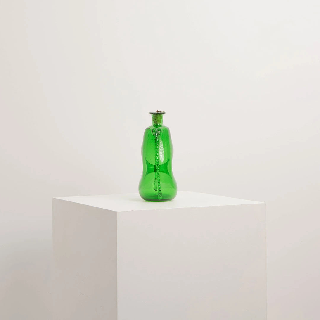 Carafe Ancienne en Verre Soufflé Vert DEBEAULIEU