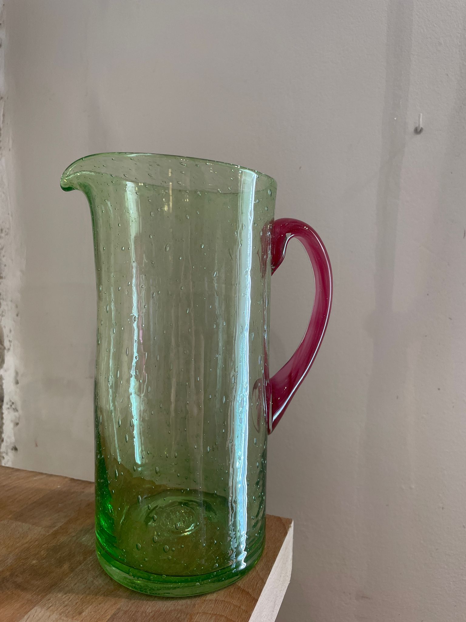 Carafe droite - verre de Biot DEBEAULIEU