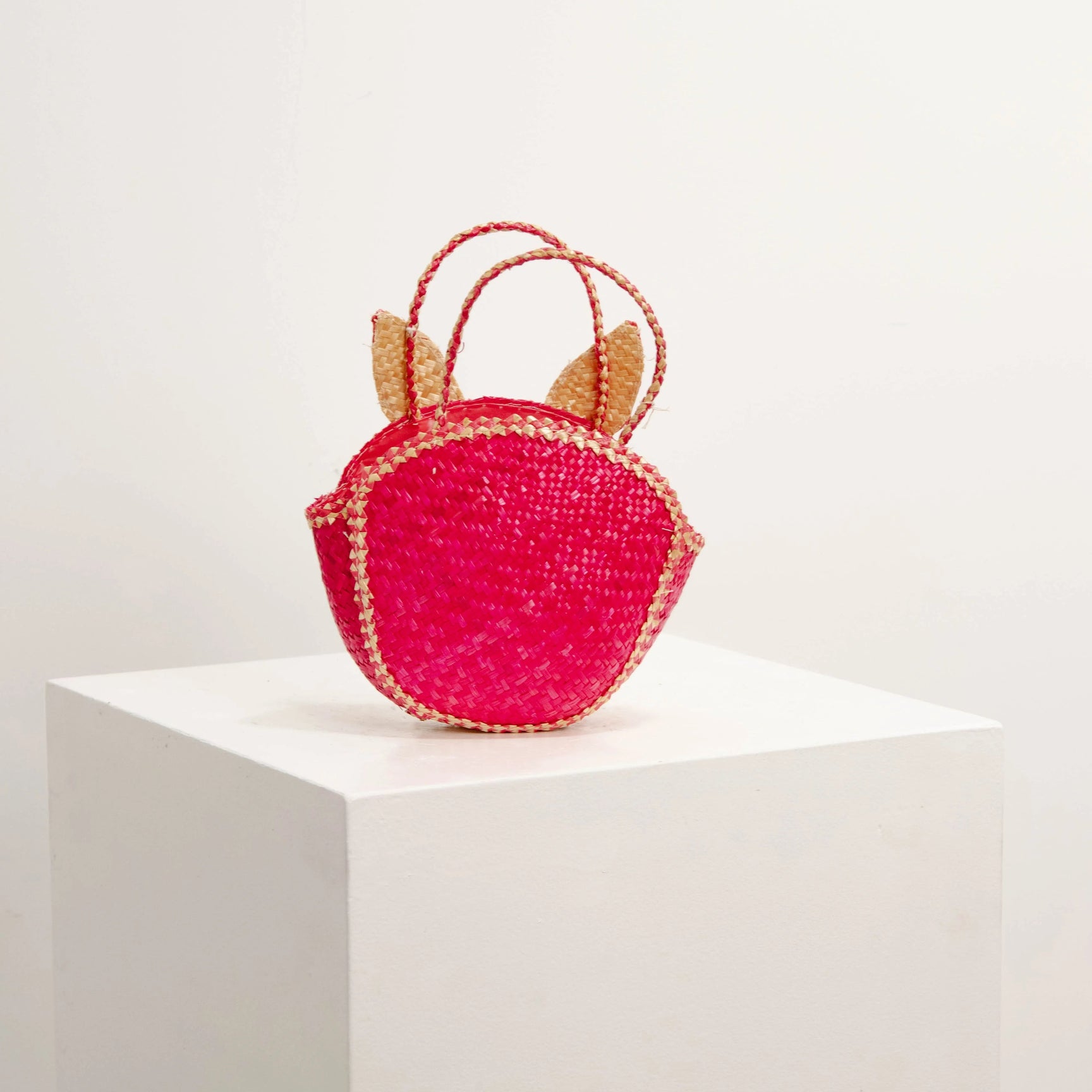 Petit Panier Lapin en Vannerie Bicolore DEBEAULIEU
