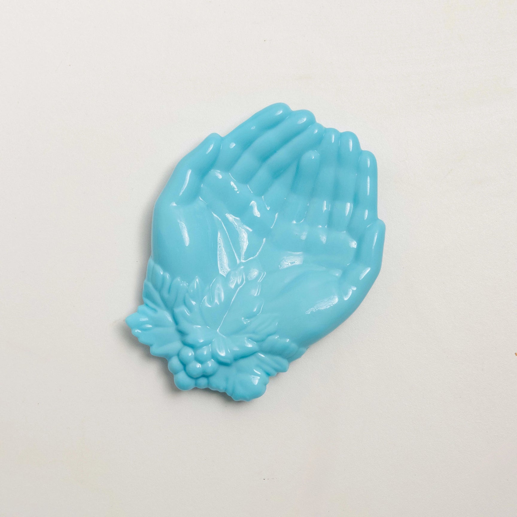Coupelle Mains en Opaline Turquoise DEBEAULIEU