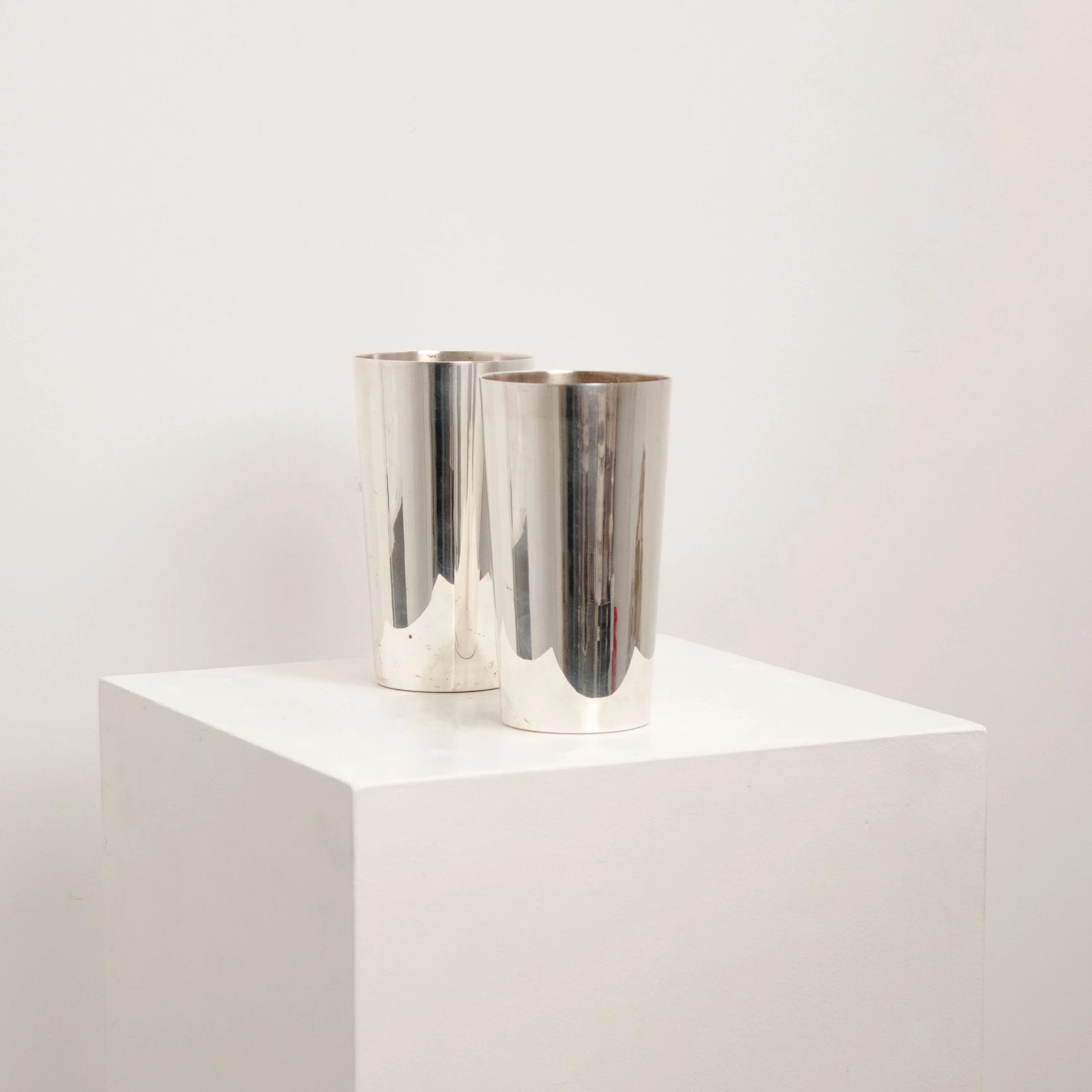 Paire de Timbales en Métal Argenté DEBEAULIEU