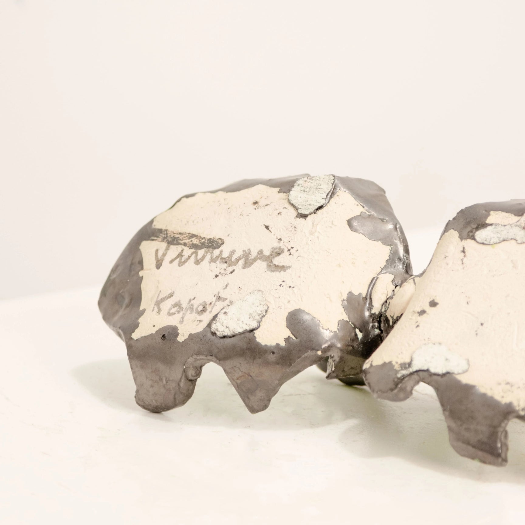 Double Coupelle Signée Viviane Kapotz DEBEAULIEU