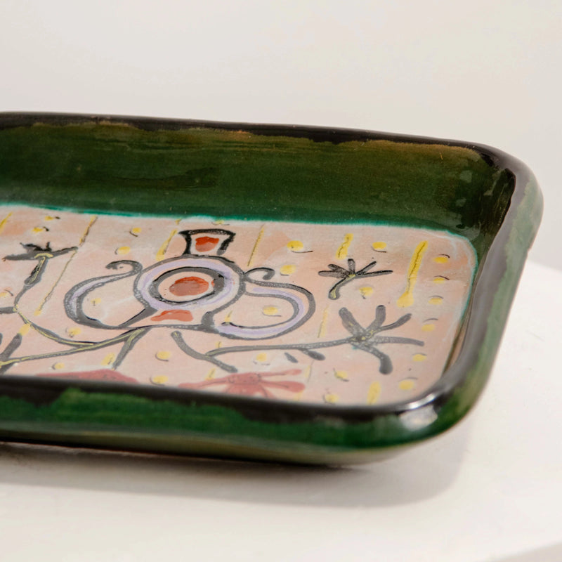 Vide-Poche Rectangulaire Vallauris Signé Cerenne DEBEAULIEU