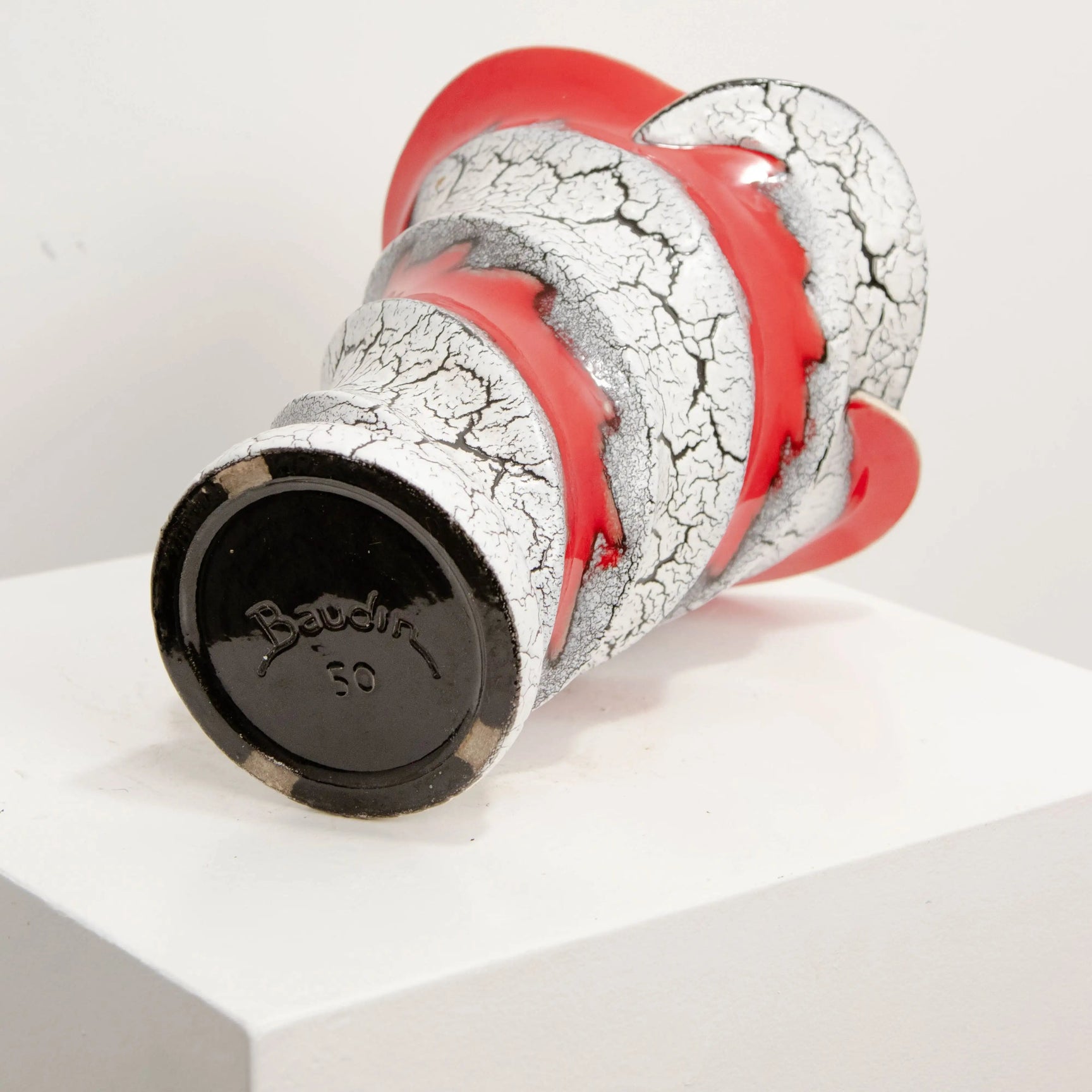 Vase Torsadé Signé Baudin DEBEAULIEU