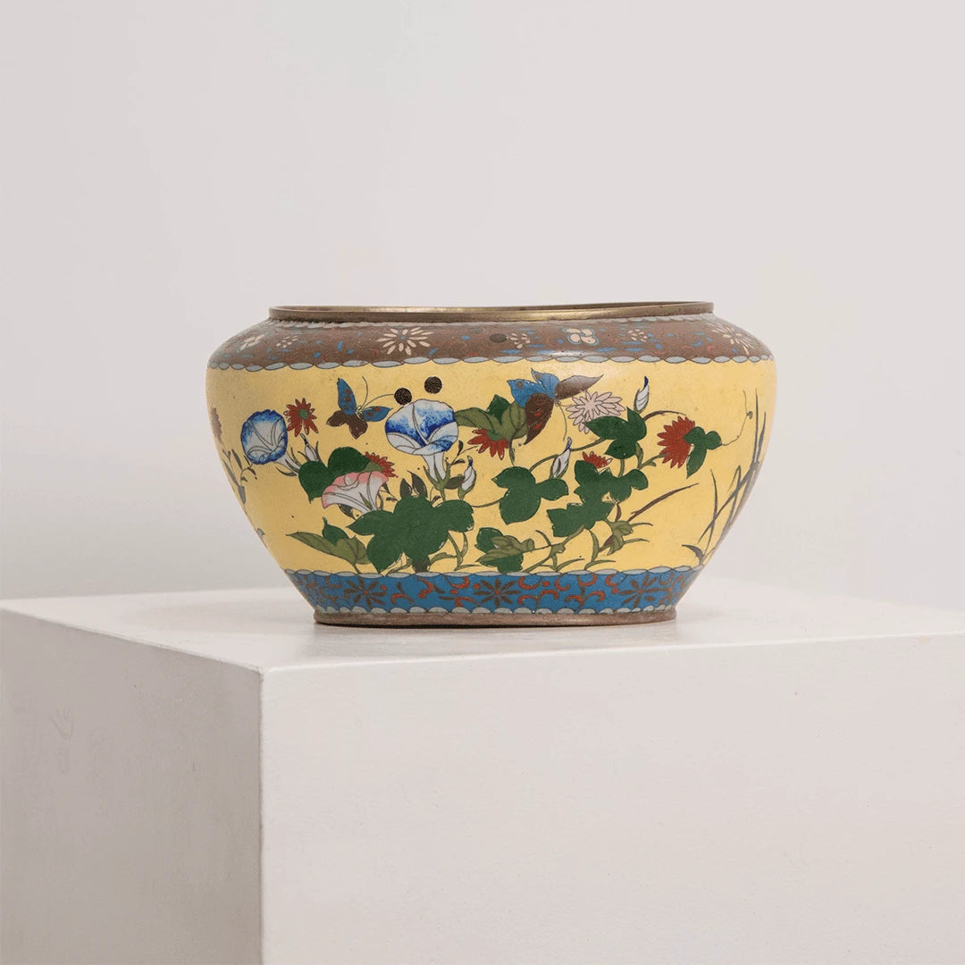 Coupe Émaillée à Décor de Liserons DEBEAULIEU