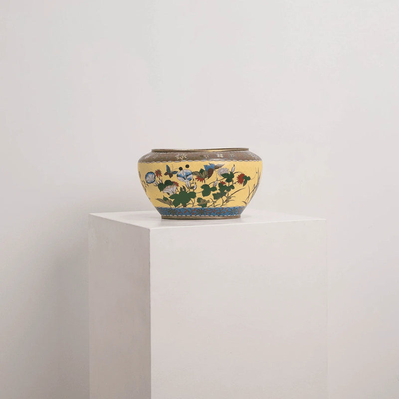 Coupe Émaillée à Décor de Liserons DEBEAULIEU