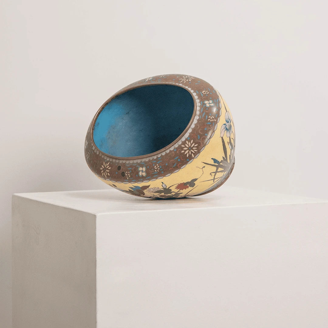 Coupe Émaillée à Décor de Liserons DEBEAULIEU