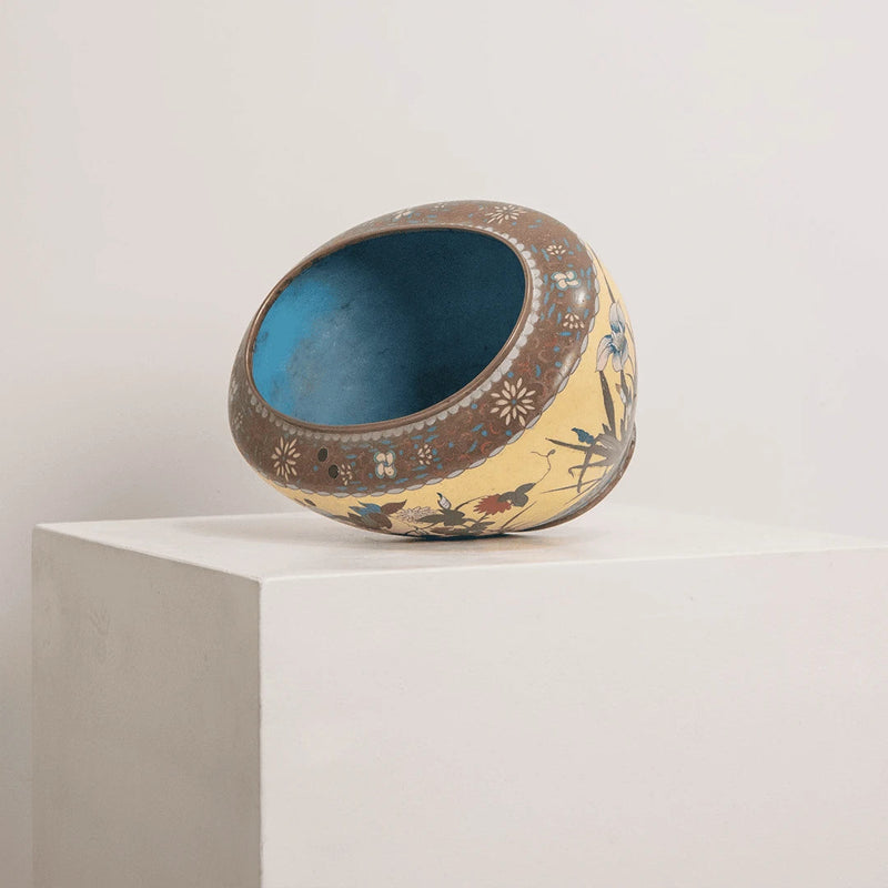 Coupe Émaillée à Décor de Liserons DEBEAULIEU