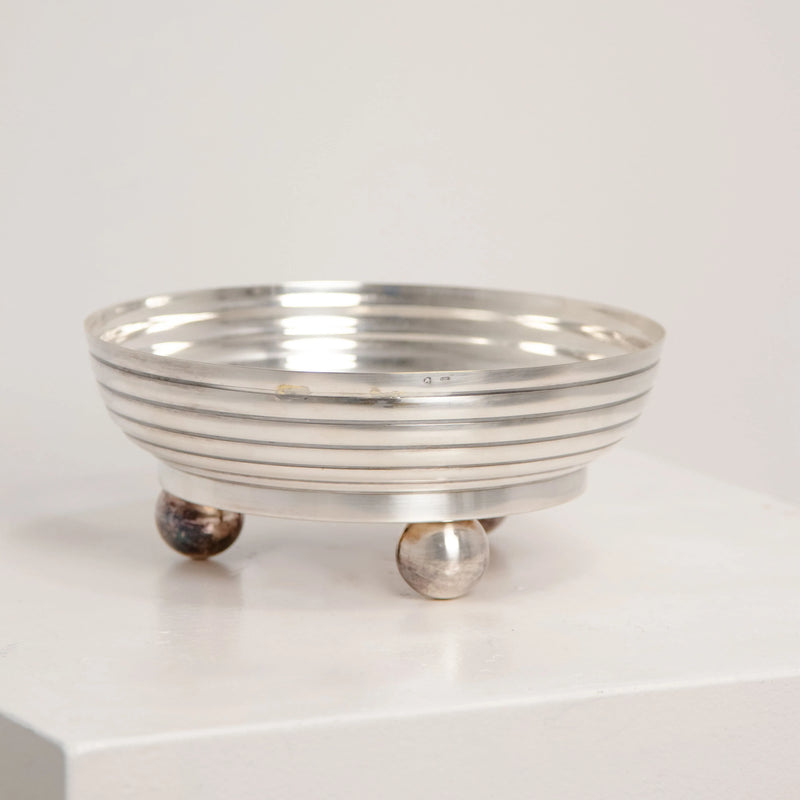 Coupelle Argentée Pieds Boules