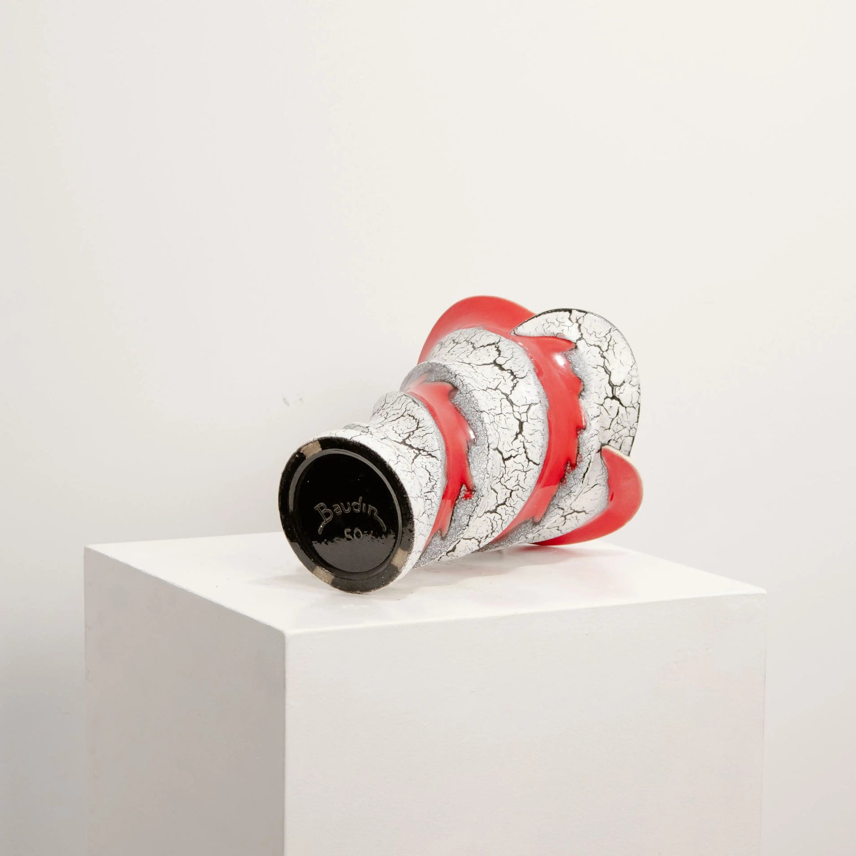 Vase Torsadé Signé Baudin DEBEAULIEU