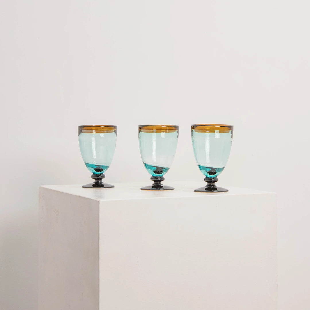 Verre à pied, grand INDIGENA FOLK ART