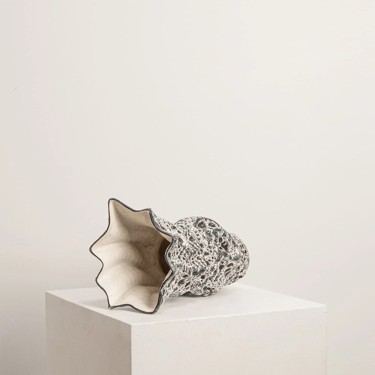 Vase Sculptural Lava Noir DEBEAULIEU