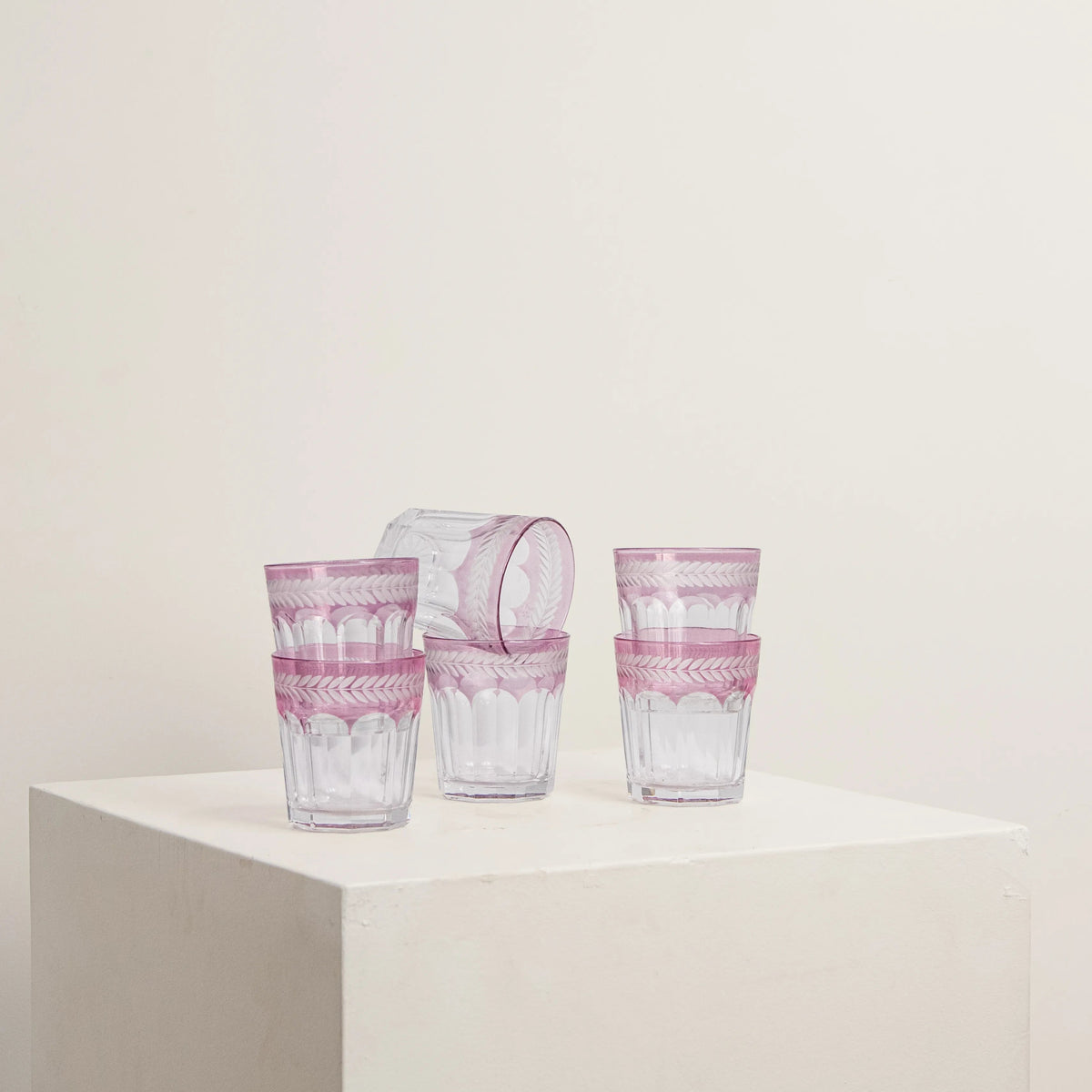 6 Verres en Cristal de Bohème DEBEAULIEU