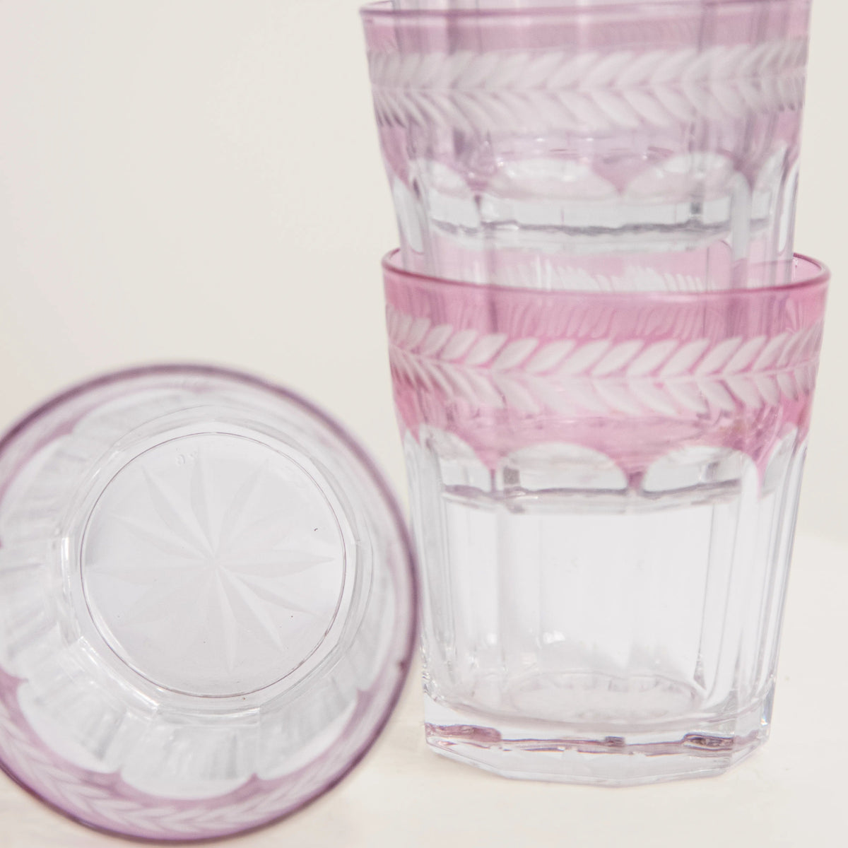 6 Verres en Cristal de Bohème DEBEAULIEU