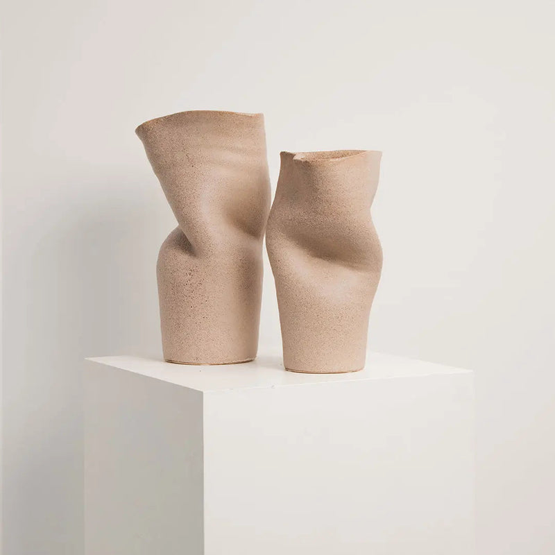 Vase en Céramique Songa Beige BYBOO