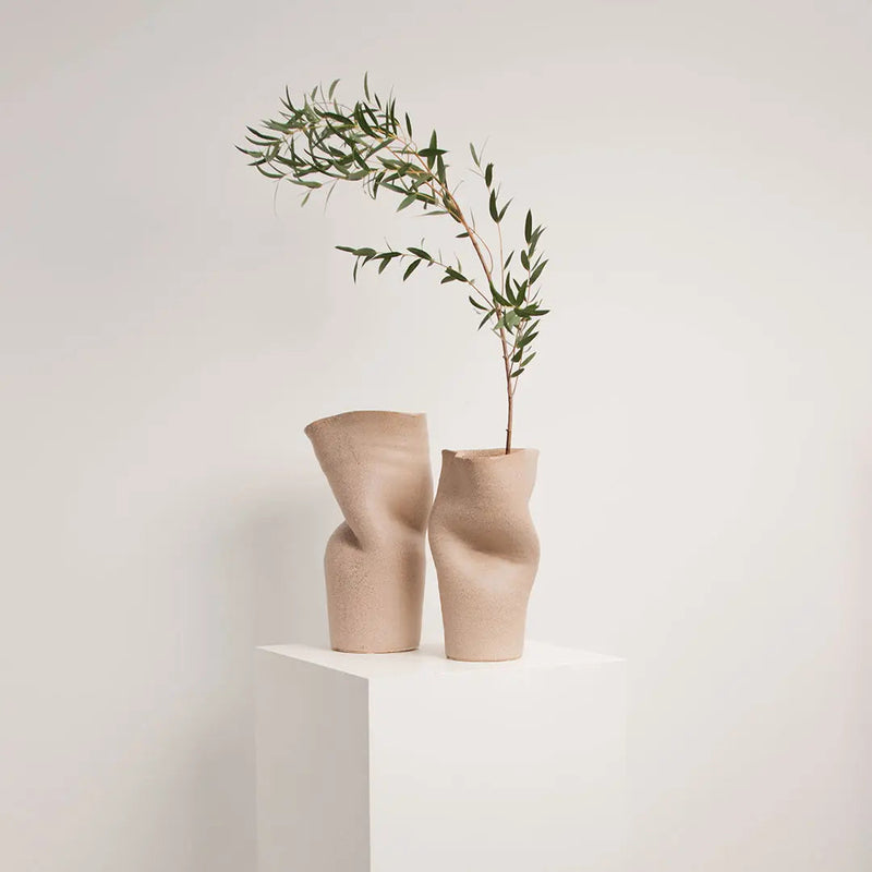 Vase en Céramique Songa Beige BYBOO